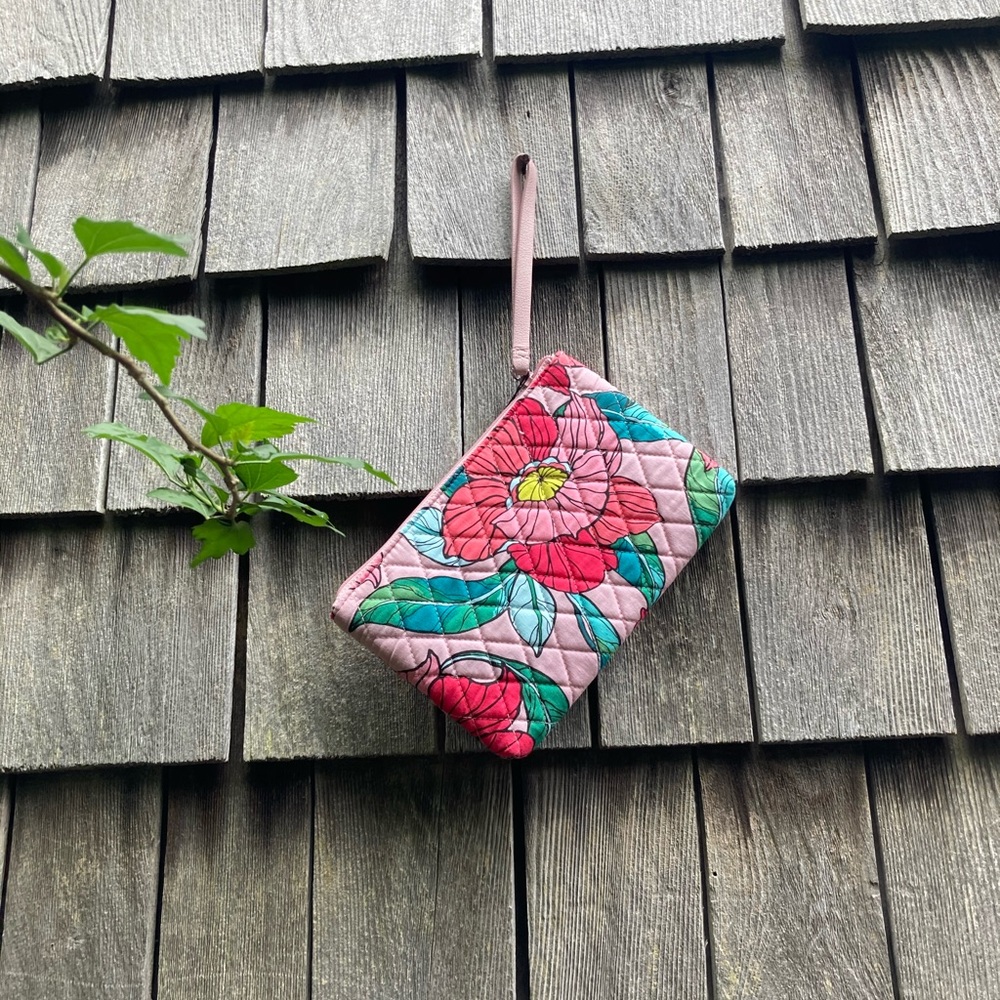 Vera Bradley Floral Quilted Wristlet